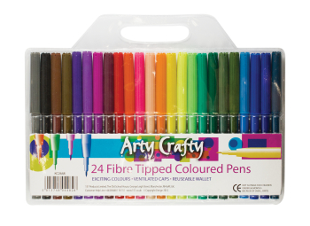 Arty Crafty 24pc Felt Tip Pens